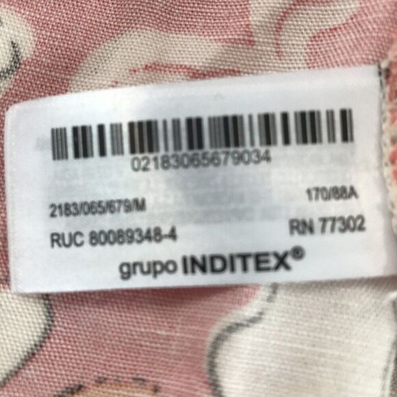 Zara Womens Midi Dress Strappy Size M Red Floral Sleeveless 2183/065 NWOT - Picture 9 of 10